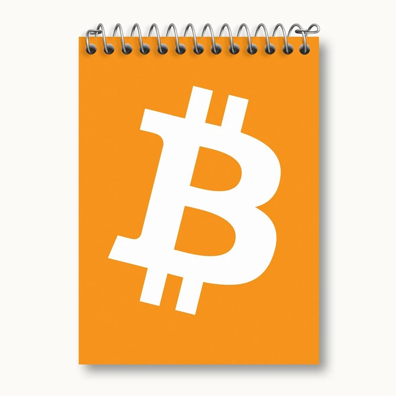 دفتر یادداشت 50 برگ خندالو مدل ارز دیجیتال بیت کوین کد 4073
