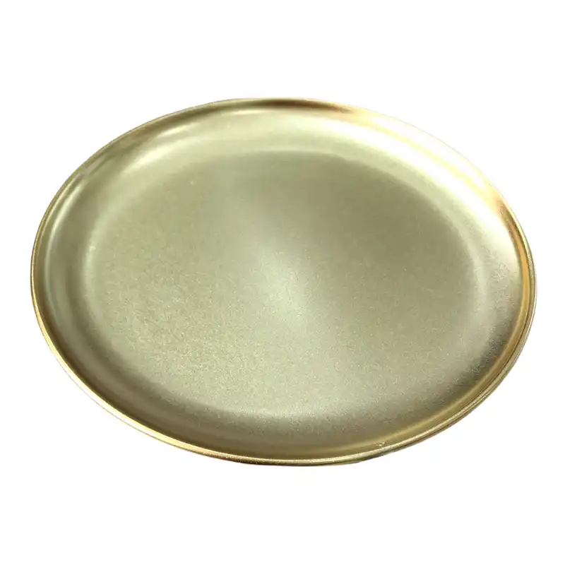 مجسمه هوم لاکس مدل دختر سینی فلزی به دست