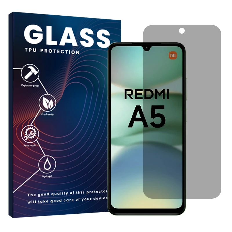 محافظ صفحه نمایش حریم شخصی گلس مدل Resistant مناسب برای گوشی موبایل شیائومی Redmi A5 4G
