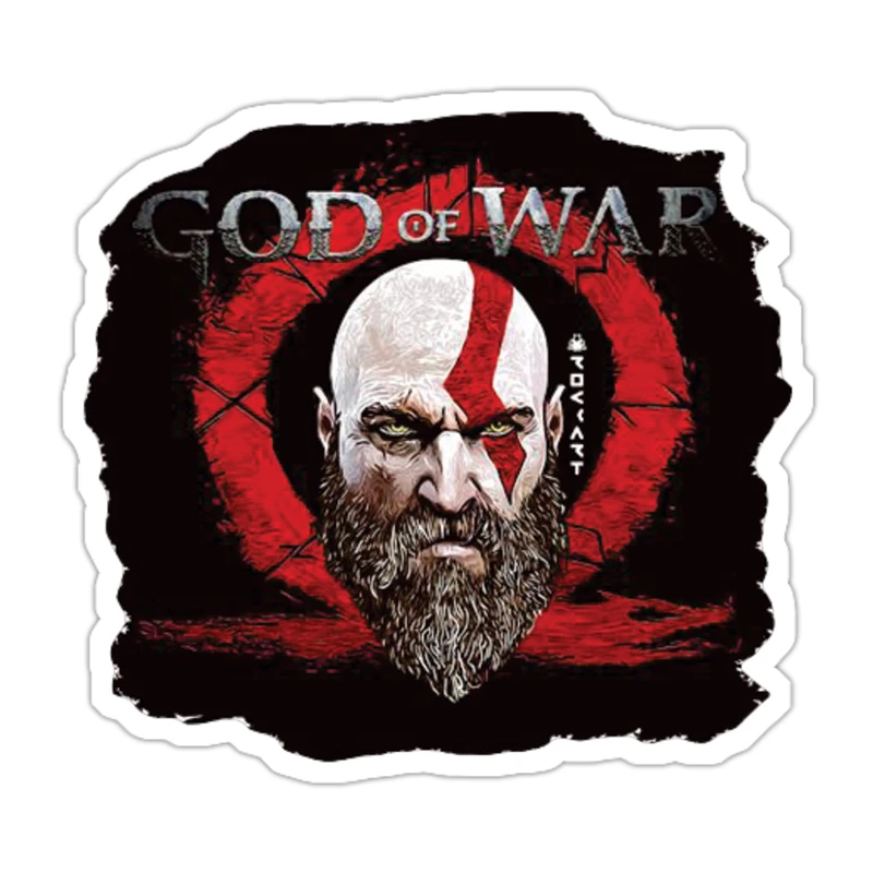 استیکر لپ تاپ طرح god of war مدل gm08