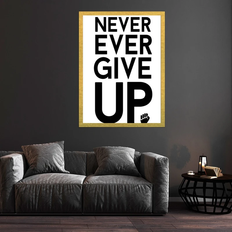 تابلو بکلیت طرح مدرن جمله انگیزشی مدل قاب شاسی T-S10258