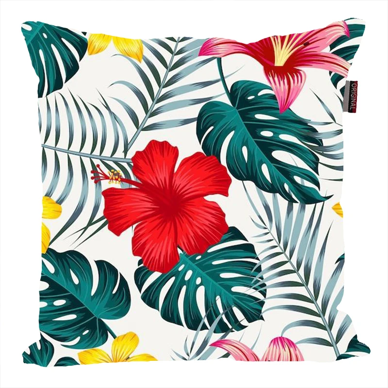 کوسن ناریکو مدل فانتزی طرح برگ گل گیاه کد 04690