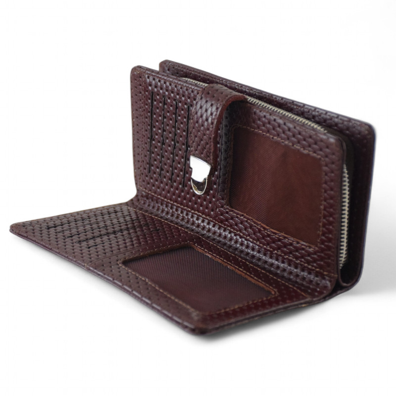 کیف پول زنانه چرمیران مدل PD1060 سوزنی