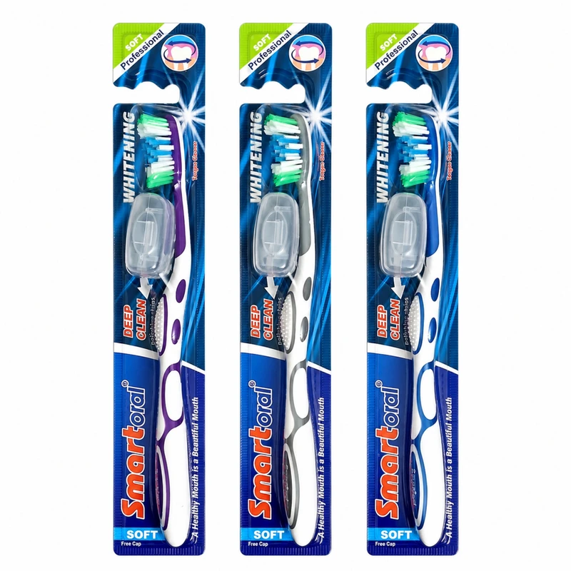 مسواک اسمارت اورال مدل Deep Clean با برس نرم مناسب برای همه دندان ها بسته 3 عددی