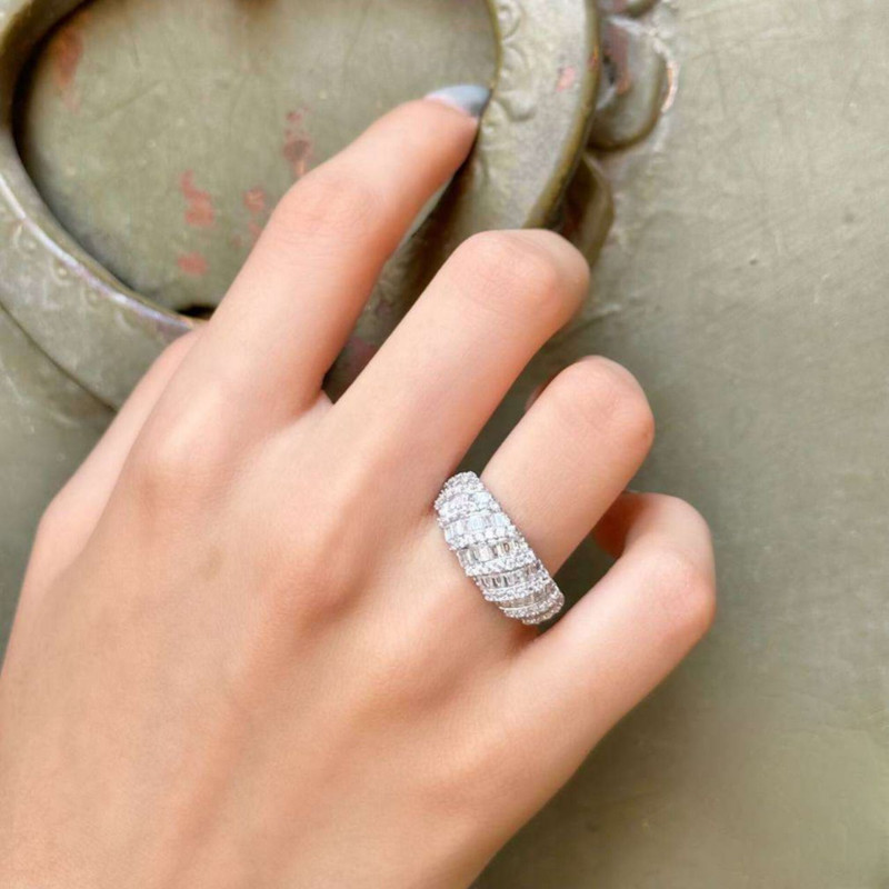 انگشتر نقره زنانه مدل پرنس BARF 07