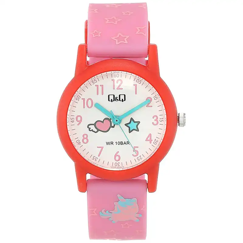 ساعت مچی عقربه ای دخترانه کیو اند کیو مدل V23A-008VY