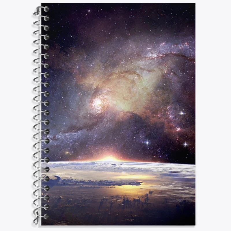 دفتر لغت 50 برگ خندالو طرح کهکشان کد F81