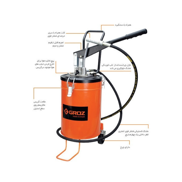 پمپ گریس گروز مدل VGP10