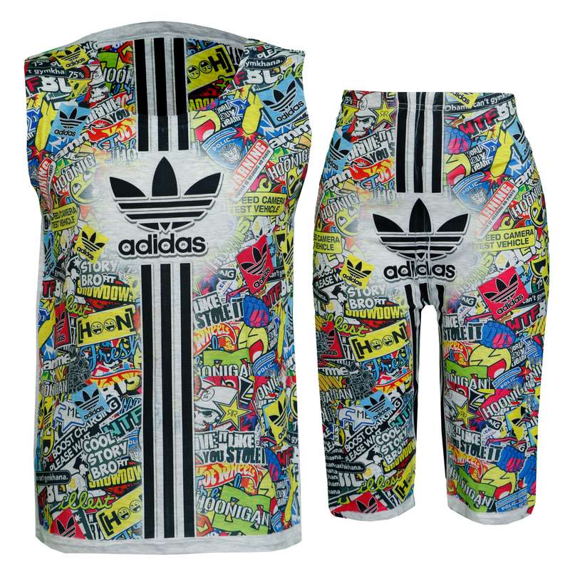 ست تاپ و شلوارک مردانه مدل 3LINE کد 51709