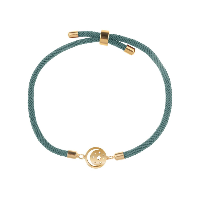 دستبند طلا 18 عیار زنانه مدوپد مدل ماه و ستاره کد D16-10345