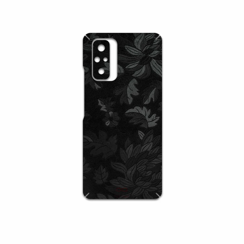 برچسب پوششی ماهوت مدل Black-Wildflower مناسب برای گوشی موبایل شیائومی Redmi Note 10 Pro Max