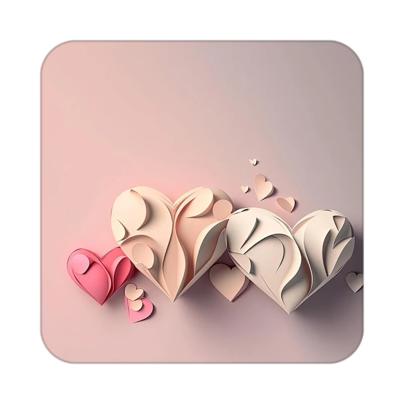 زیر لیوانی کاکتی طرح عاشقانه مدل mp40676