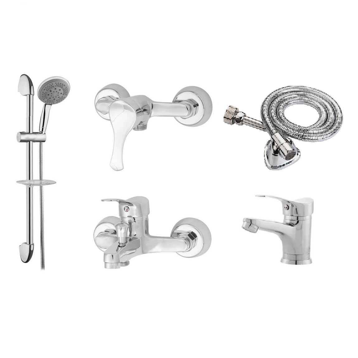 ست شیرآلات ترنم مدل یونیکK مجموعه 5 عددی ست شیرآلات ترنم مدل یونیکK مجموعه 5 عددی