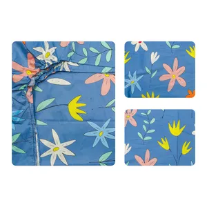 سرویس ملحفه آدنو مدل آبرنگ کد IR112 دونفره 3تکه