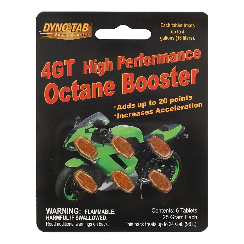 مکمل سوخت و افزایش دهنده اکتان موتورسیکلت داینو تب مدل 4GT HP کد 45431 بسته 6 عددی