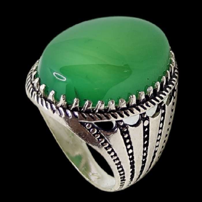 انگشتر نقره مردانه مدل سنگ عقیق رضوی رکاب اسپرت کد 6800 انگشتر نقره مردانه مدل سنگ عقیق رضوی رکاب اسپرت کد 6800