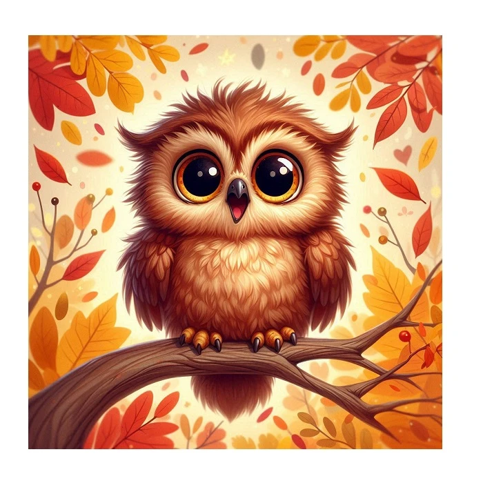 پوستر مدل جغد کارتونی کد N21