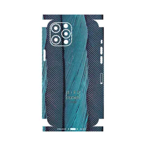 MAHOOT Turquoise feathers-FullSkin Cover Sticker for Apple iPhone 12 Pro Max