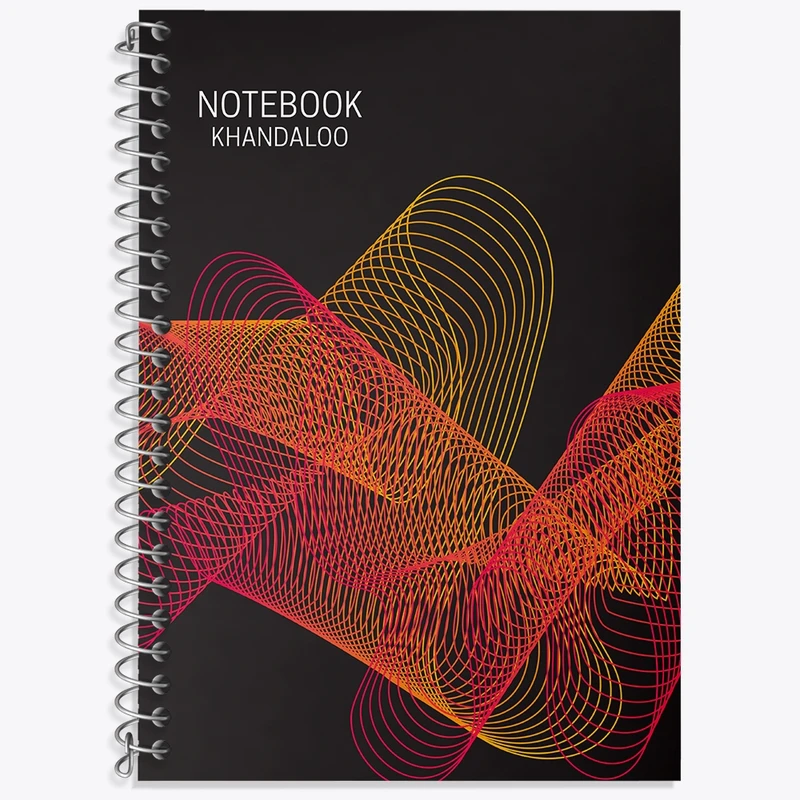 دفتر زبان 50 برگ خندالو مدل دو خط طرح مدرن کد N1164