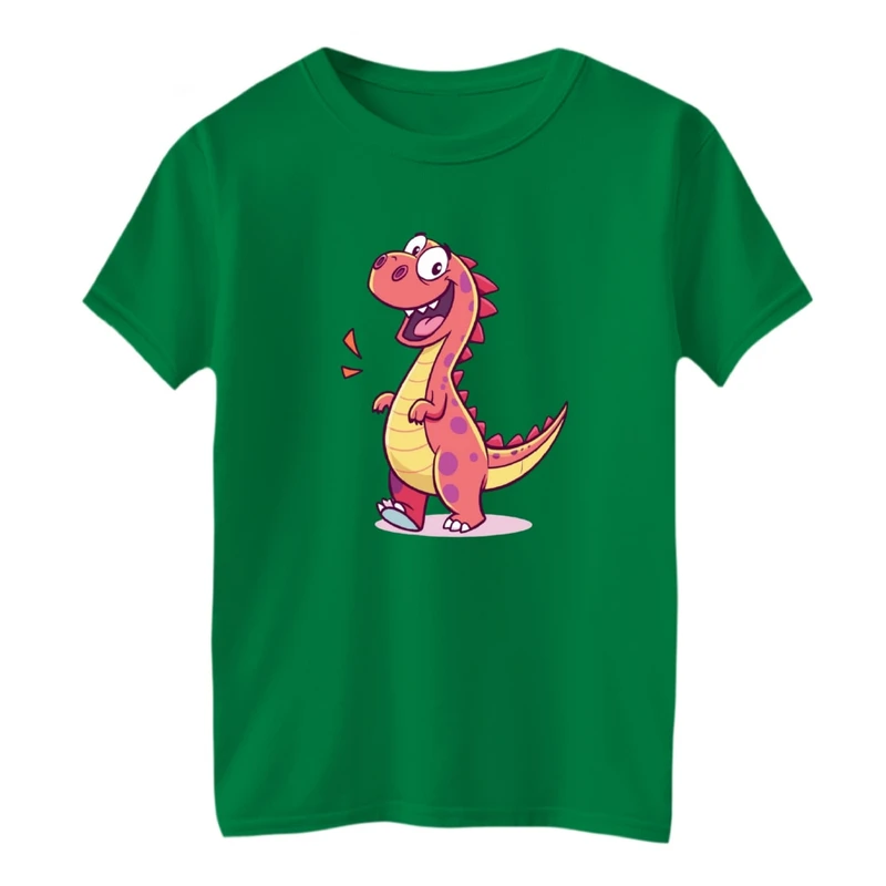 تی شرت آستین کوتاه بچگانه مدل دایناسور خوشحال