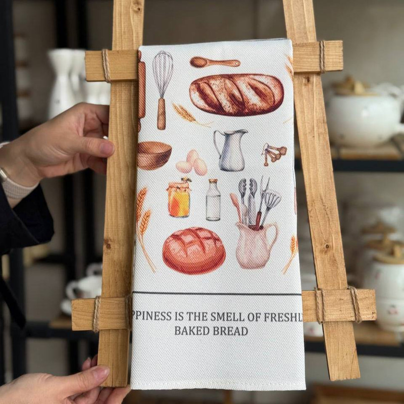 دستمال نظافت خانه و آشپزخانه نخ مدل Nun کد01 بسته 2 عددی