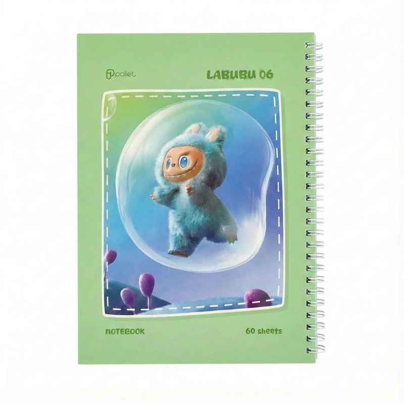 دفتر مشق 60 برگ پالت طرح فانتزی