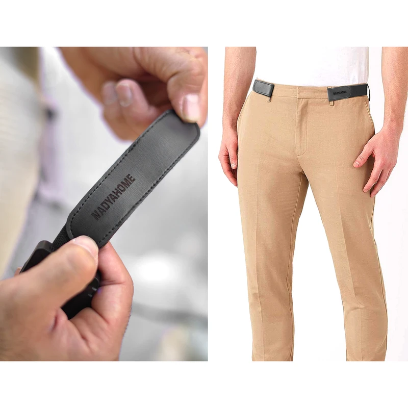 عکس شماره 4 : کمربند مردانه نادیاهوم مدل بدون سگک