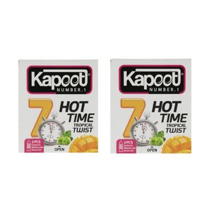 کاندوم تاخیری کاپوت مدل 7HOT TIME دو بسته 3 عددی