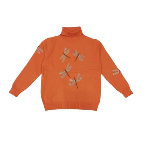 پلیور یقه اسکی زنانه مدل سنجاقک