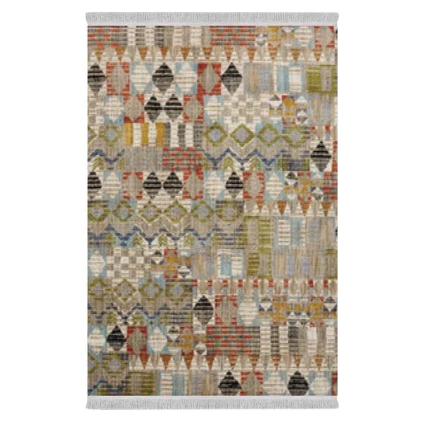 فرش پارچه‌ای دفه مدل فرشینه طرح مدرن  کد 8207