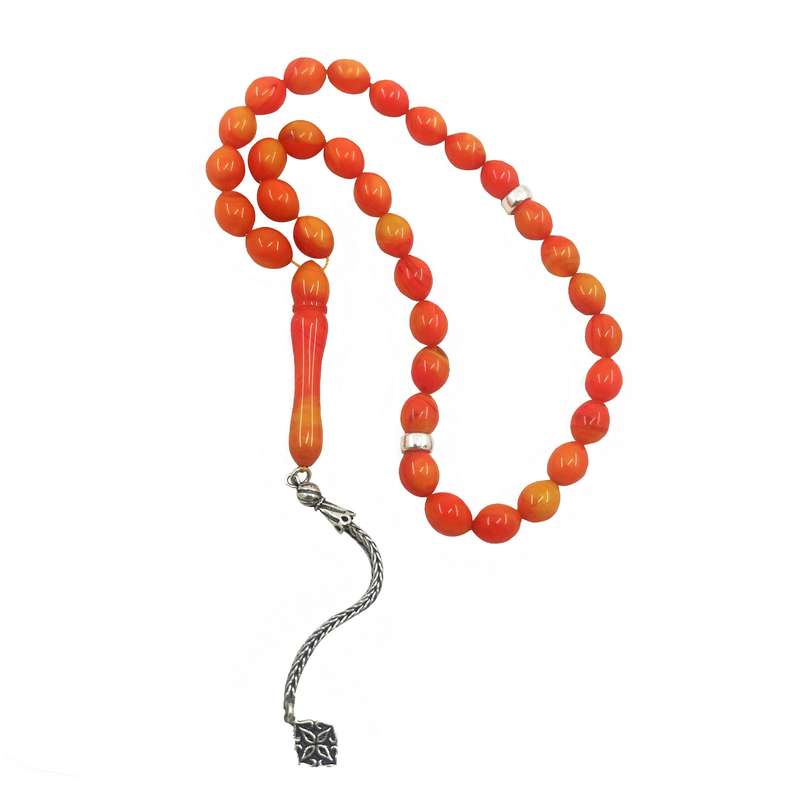 تسبیح گالری ظهیرالدینی مدل کهربا ROS-64