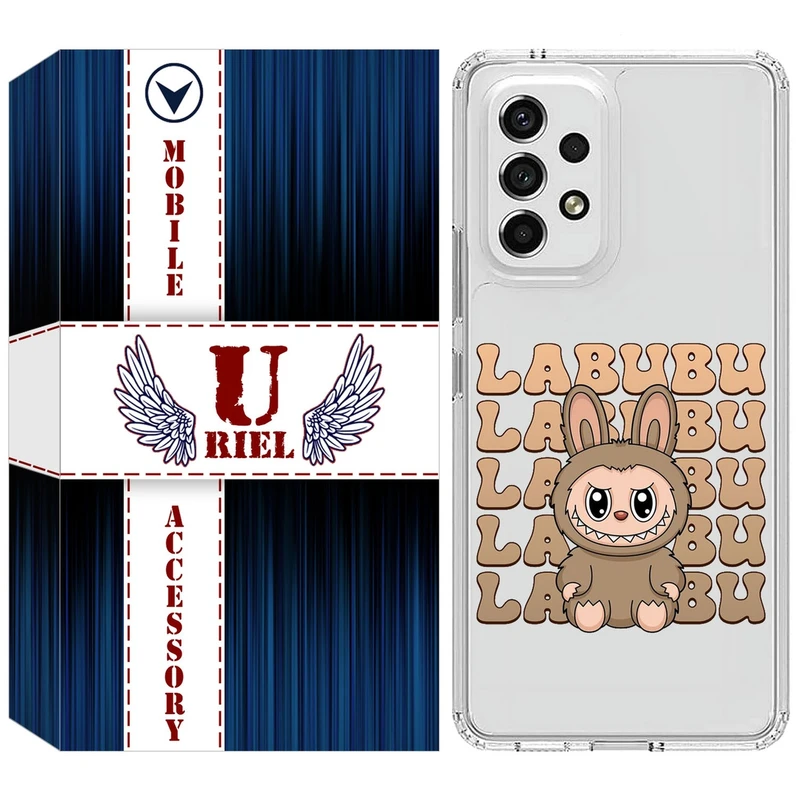 کاور یوریل مدل Clear کد 134 طرح لبوبو Labubu مناسب برای گوشی موبایل سامسونگ Galaxy A23 4G