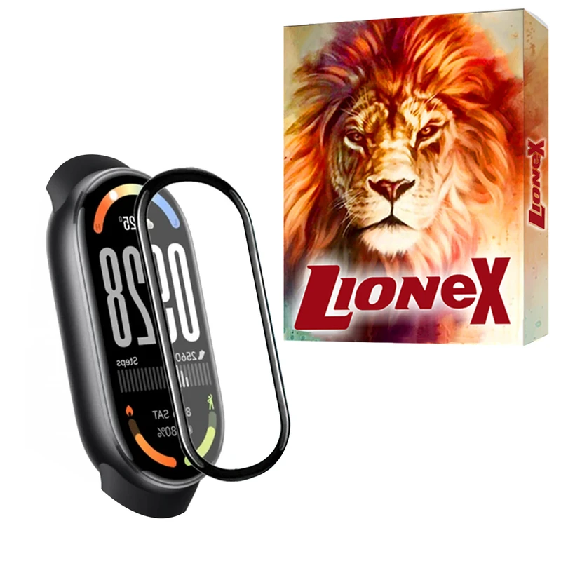 محافظ صفحه نمایش لایونکس مدل LWPM مناسب برای ساعت هوشمند شیائومی Smart Band 10