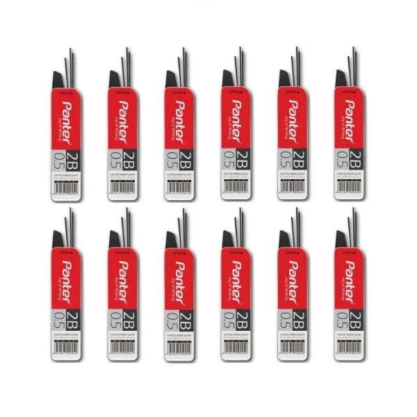 نوک مداد نوکی 0.7 میلی متری پنتر مدل پلیمری بسته 12 عددی