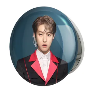 آینه جیبی خندالو طرح رنجون گروه NCT مدل تاشو کد 12217 