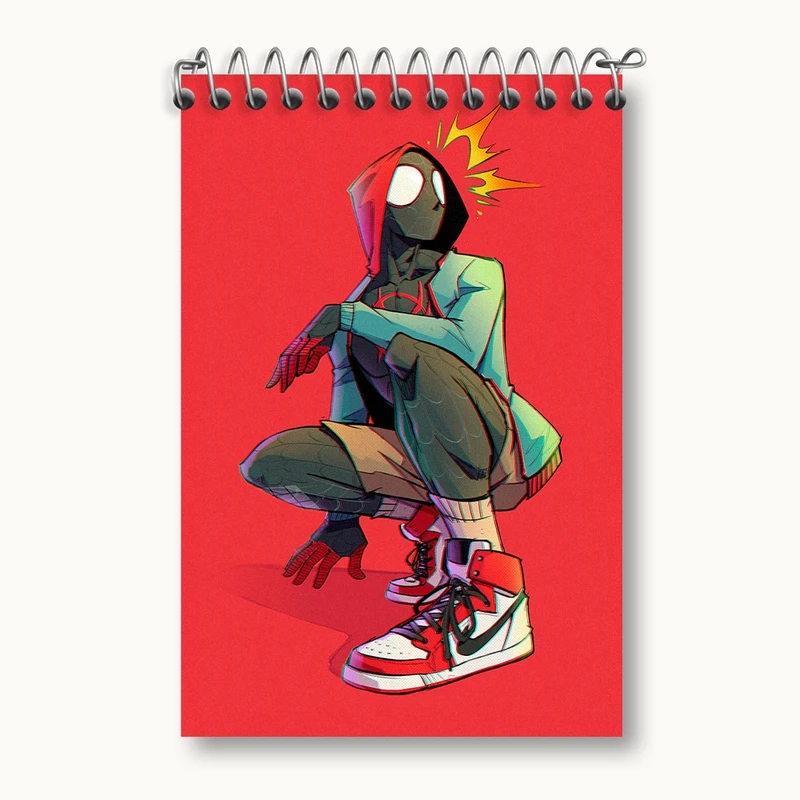 دفتر یادداشت 50 برگ خندالو مدل مرد عنکبوتی کد F141