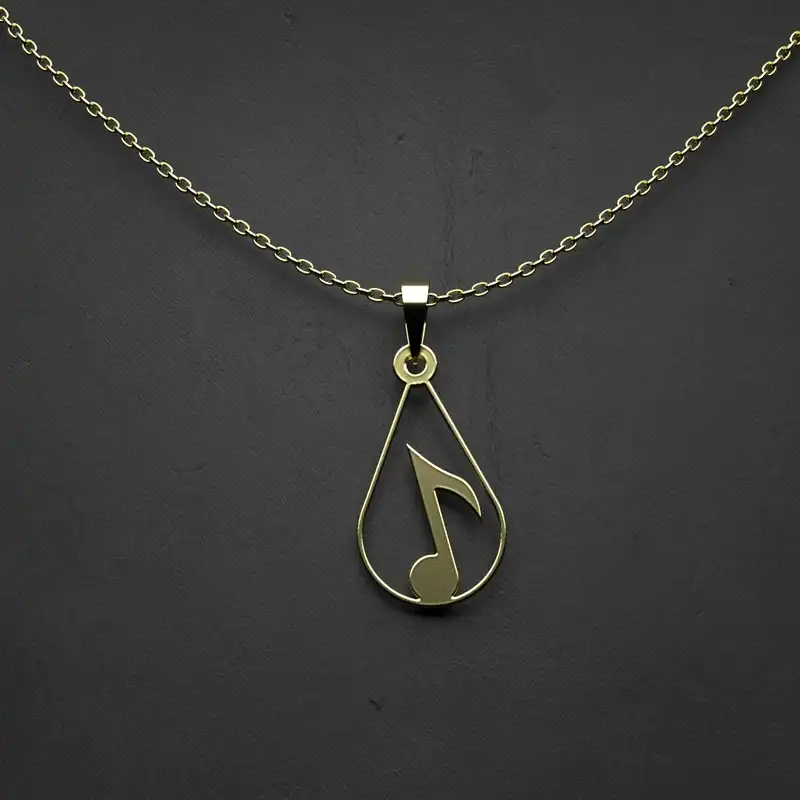 گردنبند طلا 18 عیار زنانه مدوپد مدل جمجمه کد CA10337