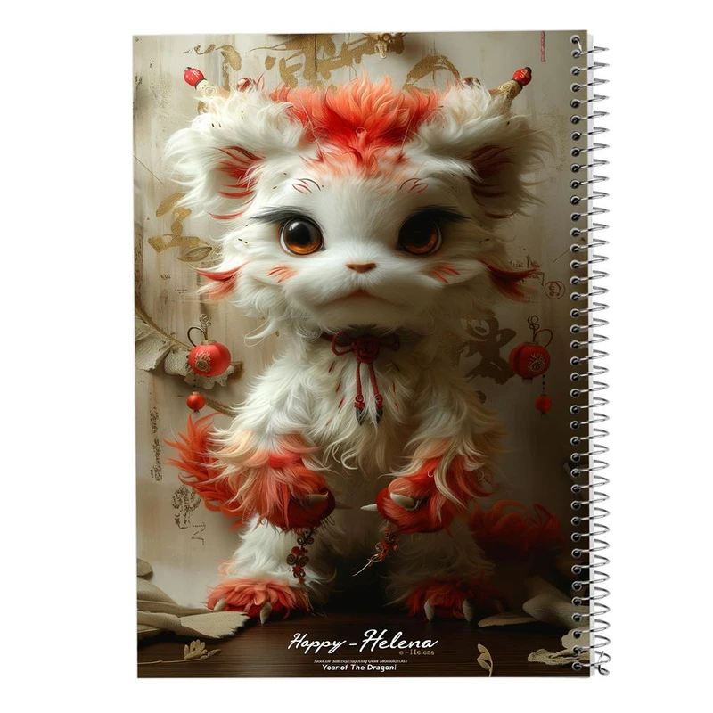 دفتر ژورنال نویسی 50 برگ مدوپد مدل نقطه ای طرح اژدها کد DF16789