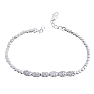   دستبند نقره زنانه بازرگانی میلادی  کد DP_344