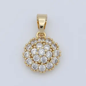 آویز گردنبند طلا 18 عیار زنانه قیراط طرح فلاور کد GH2650