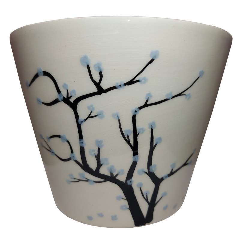 گلدان طرح پاییزی مدل شکوفه