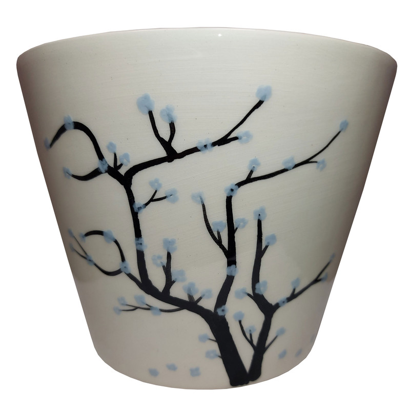 گلدان طرح پاییزی مدل شکوفه