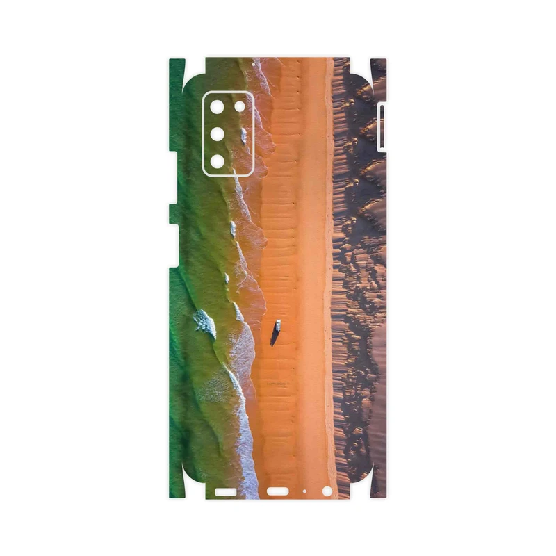 برچسب پوششی ماهوت مدل Beach and Green Sea-FullSkin مناسب برای گوشی موبایل سامسونگ Galaxy A03S
