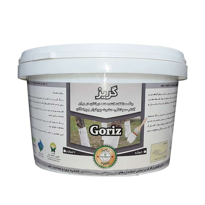 رنگ محافظ تنه درختان گریز مدل G1 حجم 4 لیتر رنگ محافظ تنه درختان گریز مدل G1 حجم 4 لیتر