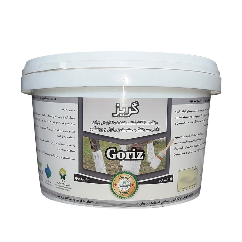 رنگ محافظ تنه درختان گریز مدل G1 حجم 4 لیتر رنگ محافظ تنه درختان گریز مدل G1 حجم 4 لیتر