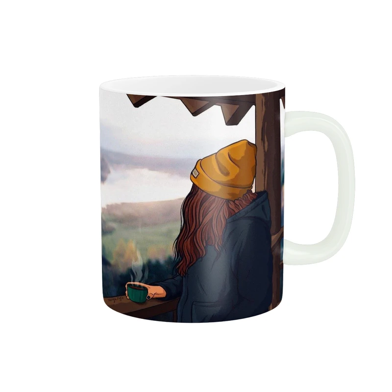 ماگ مدل دسته دار طرح دوستداران کافی کد FCL16