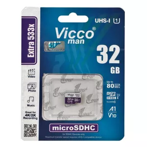 کارت حافظه microSDHC ویکومن مدل 533X کلاس 10 استاندارد UHS-I U1 سرعت 80MBps ظرفیت 32 گیگابایت