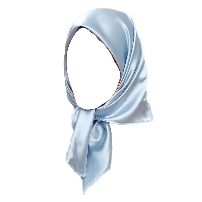 روسری زنانه مدل مینی ساتن ابریشم نگین کاری