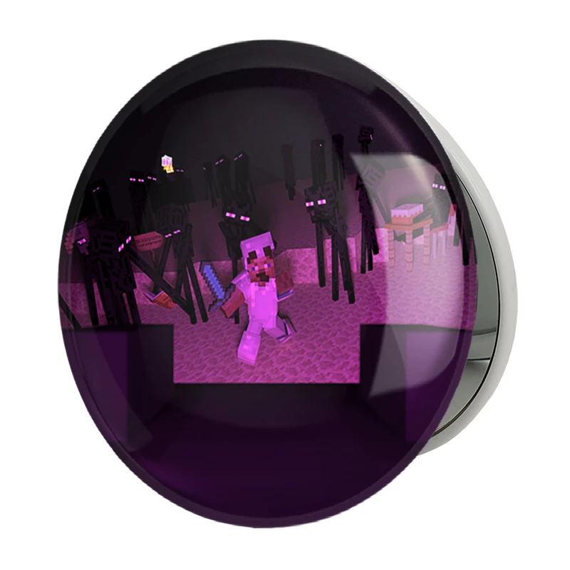 آینه جیبی خندالو طرح بازی ماینکرافت (Minecraft) مدل تاشو کد 36971