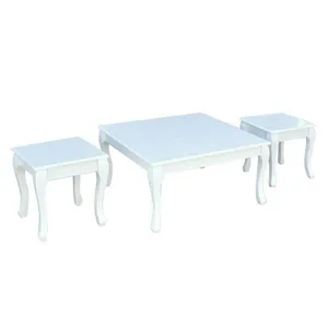 میز عسلی مدل سم آهویی کد A3 مجموعه 3 عددی